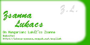 zsanna lukacs business card